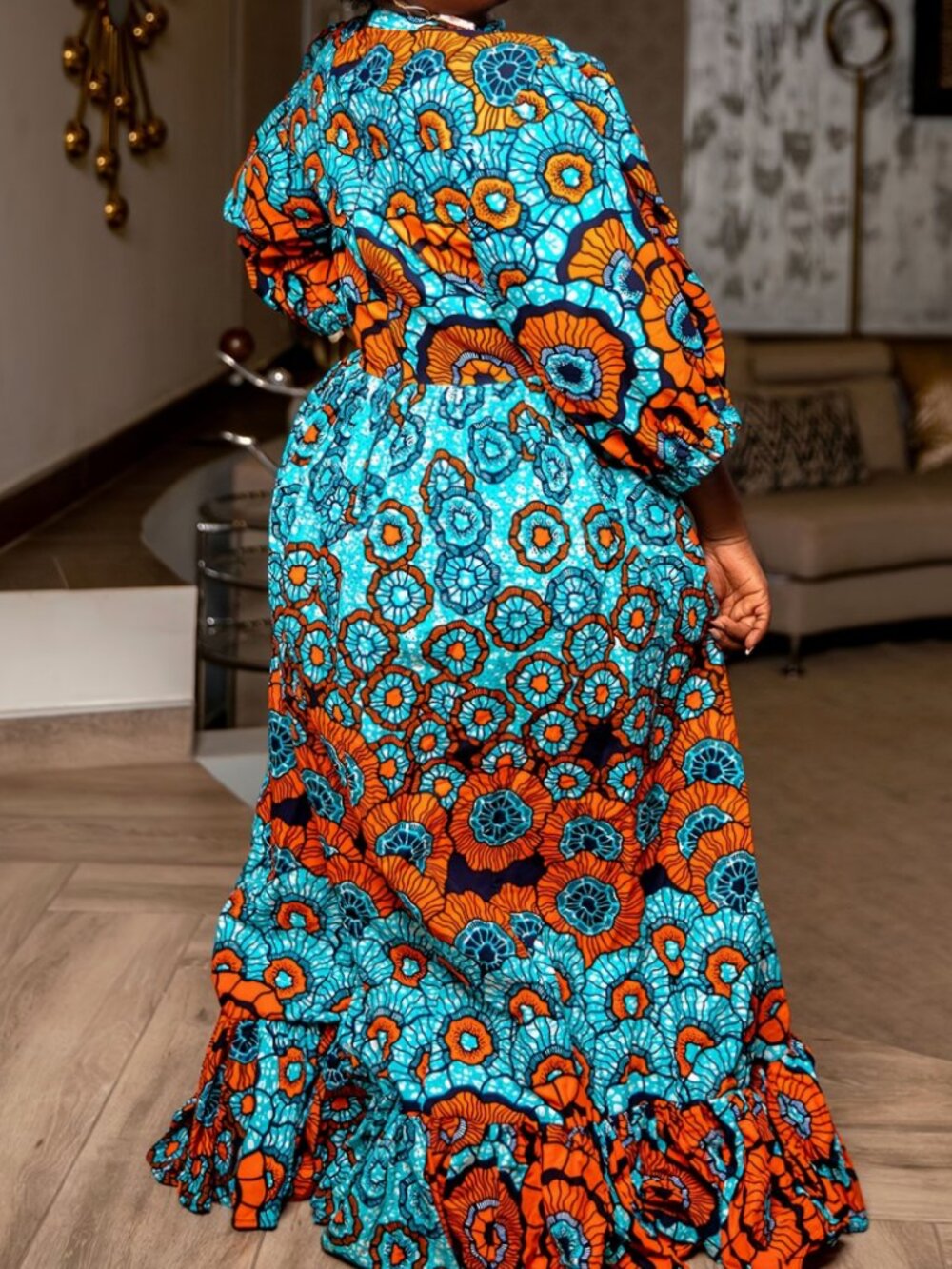 Casual Floral Print Plus Size Dress - Picture 2 of 3